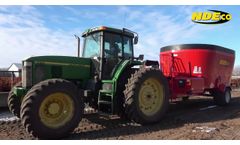 NDEco U850D Vertical Feed Mixer with Flotation Tires - Video