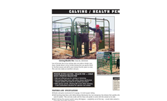 Calving / Health Pen - Brochure
