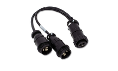 AG Express - Model AE2528 - 3-Pin Power AMP Y Cable