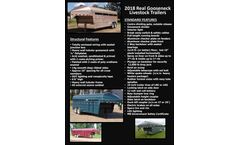 Real - Model 2018 - Gooseneck Livestock Trailers - Datasheet