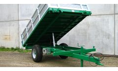 Bellucci & Rossini - Model BR15RT - 3-Way or Rear Hydraulic Tipping Single Axle Trailer
