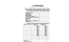 Infratech - Waste Gas Incinerator Datasheet