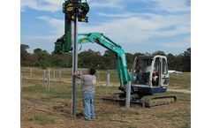 VIBRO - Model 100E - Excavator Mount Post Driver