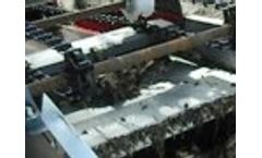Hydroscreen Model A Water Drive Irrigation Ditch Trash Remover Video