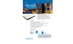 Phoenixtec - Model ATS -16 HV - Automatic Transfer Switch - Brochure