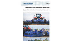 Mecanica Ceahlau - Model Solaris 3 - Seedbed Cultivators -  Brochure