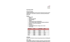  Hard Board PET Specifications