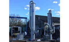 ERG V-tex - 2-Stage Packed Tower Scrubber and Carbon Filter with Recirculation Pumps