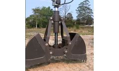 Boss Attachments - Telescopic Clamshell Excavator Attachment