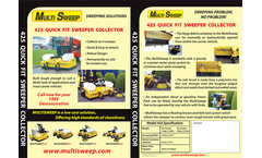 Multi Sweep - Model 425 - Compact Yard Sweeper Test Brochure
