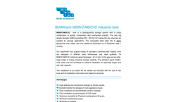 Buwa- Model MSBVC – MSCVC - Manure/Slurry Storage Tank Brochure