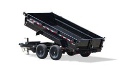 PJ Trailers - Model D3 - 72 Inch Tandem Axle Dump Trailer