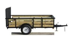 Trailerman - Model UST5010N35 - Tube Top Single Axle Utility Trailer with Gate