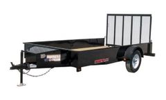 Trailerman - Model SUT6012N35 - Solid Side Single Axle Utility Trailers with Gate