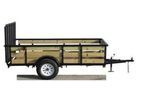Trailerman - Model SUT6012N35 - Tube Top Single Axle Utility Trailers with Gate