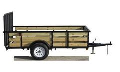 Trailerman - Model SUT6012N35 - Tube Top Single Axle Utility Trailers with Gate
