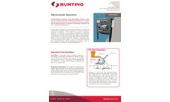 Bunting - Electrostatic Separator System - Datasheet
