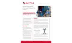 Bunting - High Intensity Electro Magnetic Filters - Brochure
