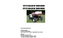 14 & 25 Gallon - ATV Sprayer Brochure