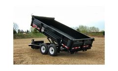 Model T-HD - Hydraulic Dump Trailers for Skid-Loader Transportation