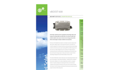 vBoost - Model vB300x & v6380x - DC DC Boost Converter for PV-Modules  - Brochure