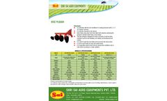 SAI - Disc Plough - Brochure