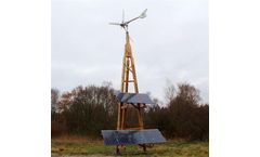 Lite Dali Power Tower - Model XII - Hybrid Wind Solar Power Station