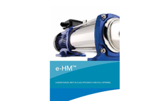 Model e-HM - Horizontal Multistage Centrifugal Pump Brochure