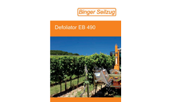 Model EB 490 - Single Sided Leaf Removers Brochure