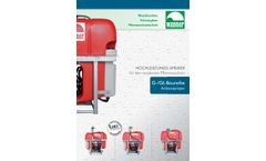 Hans Wanner - Model G-Baureihe - Sprayer- Brochure