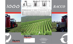 Favaro Bacco - Model 1500 - 2000 - Anti-Drift Recovery Sprayer - Brochure