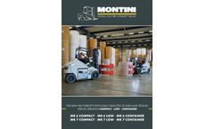 Montini - Model MR 6 & MR 7 LOW - - Model MR 6 & MR 7 COMPACT - 4 Wheels Electric Forklift Trucks -Brochure