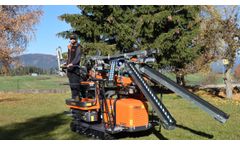 PIUMA - Model Track - Fruit Harvester With Conveyors for Steep Orchards