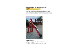 Tecnomeccanica - Model TFG 300 - Hoisting Crane for Big Bags Brochure