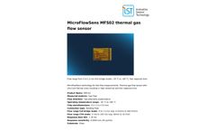 IST AG - Model MicroFlowSens - MFS02 - Thermal Gas Flow Sensor - Brochure