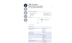 IST AG - Model 750 C Series (-200 C to +750 C) - Platinum Temperature Sensor  - Data Sheet