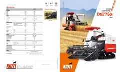 Daedong DSF75GT : 73HP Full Feeding Combine Harvester Brochure