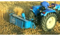 BCS Tractor Mounted Reaper Binder - Video