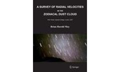 A Survey of Radial Velocities in the Zodiacal Dust Cloud