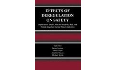 Effects of Deregulation on Safety