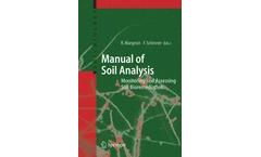 Manual for Soil Analysis - Monitoring and Assessing Soil Bioremediation