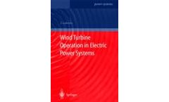Wind Turbine Operation in Electric Power Systems