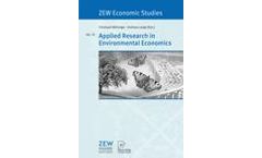 Applied Research in Environmental Economics