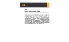 Type A - Integral Structural Steel Bases - Datasheet