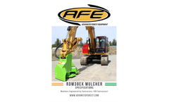 AFE - Model RDM38EX - Excavator Forestry Mulcher - Brochure
