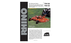 Rhino - Model TW SERIES - Heavy Duty Multispindle Rotary Mowers Brochure