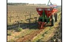 RAVID Vineyard Spreader with Single Mole Plough and Self Loading Crane Video