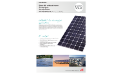 KIOTO - Glass-Glass-Module Without Frame - Datasheet
