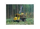 Model HSM 208F 11 t - Timber Forwarder