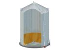 Flat-Bottomed Silos with Walls